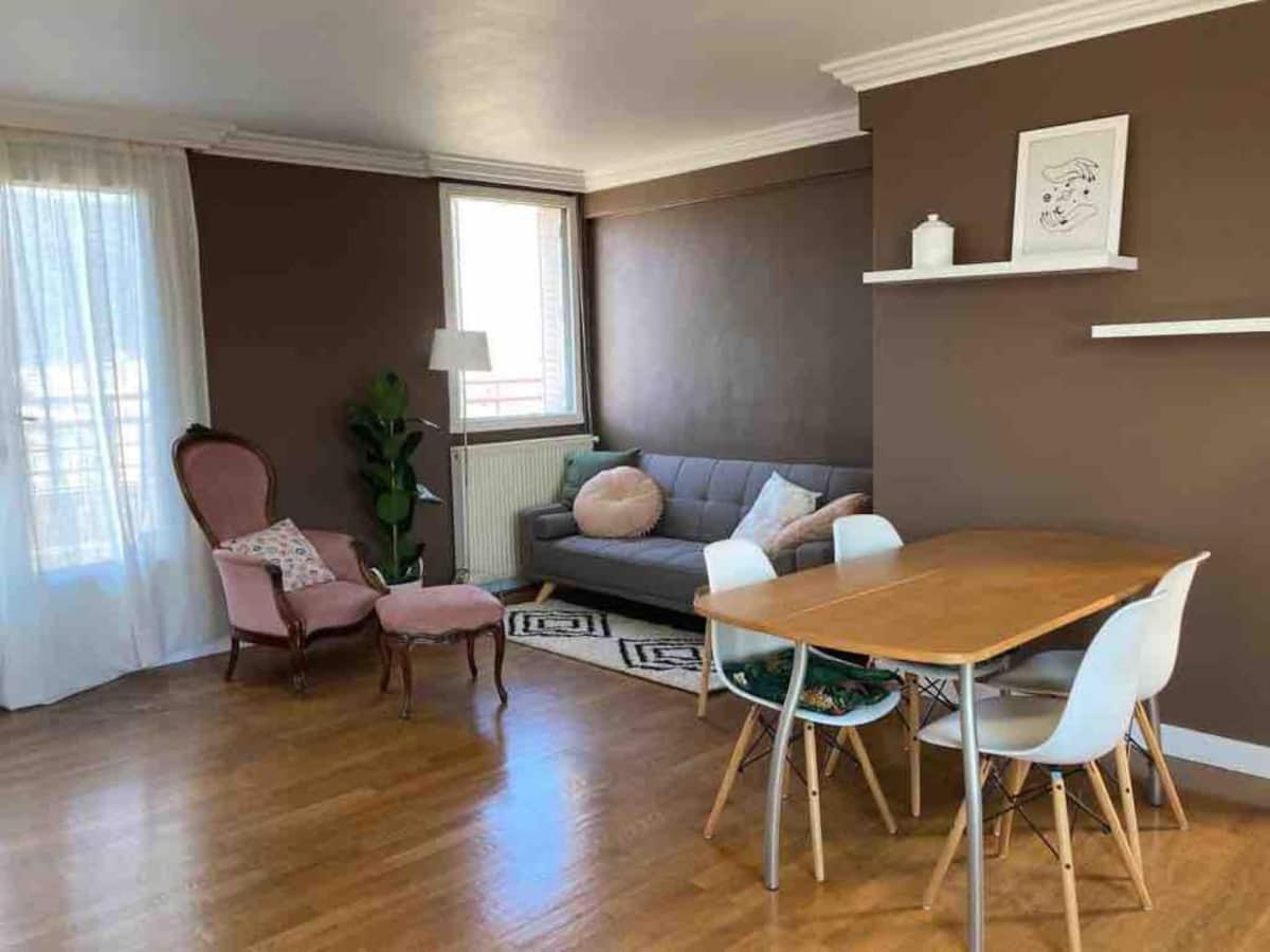 2 Terrasses Vue A 360 Sur Les Montagnes Appartement Grenoble Buitenkant foto